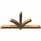 Ekena Millwork Redmond Smooth Timber Gable Bracket, Western Red Cedar, 60"W x 30"H x 3 1/2"D x 3 1/2"F, 12/12 Pitch GBW060X30X0404RED00SWR - alternate 3